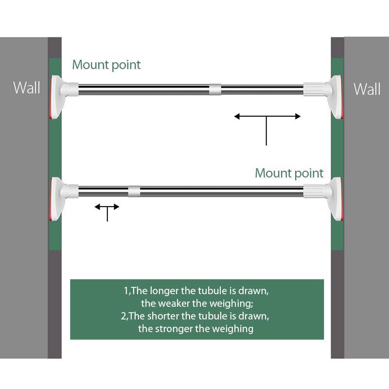 Adjustable stainless steel rod, a durable home improvement solution for hanging items