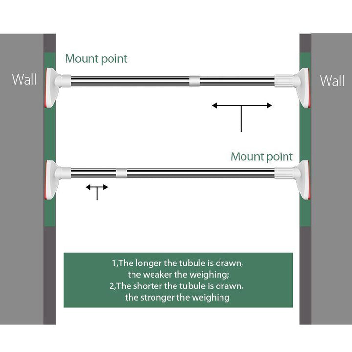Adjustable stainless steel rod, a durable home improvement solution for hanging items