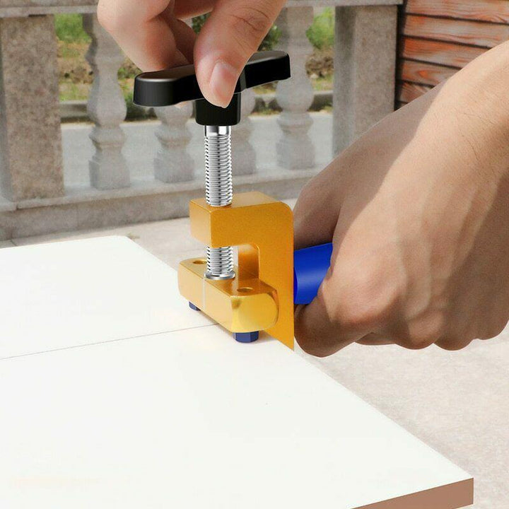 Compact aluminum alloy glass scoring and ceramic tile cutting tool for easy storage