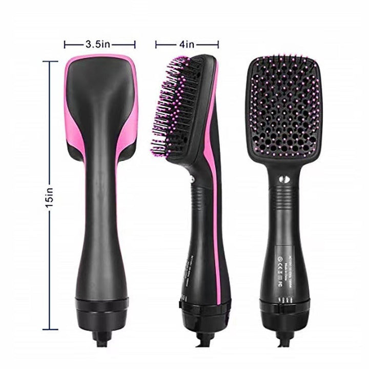 Hair straightener and curler with a travel pouch, perfect for quick styling on trips, frizz control