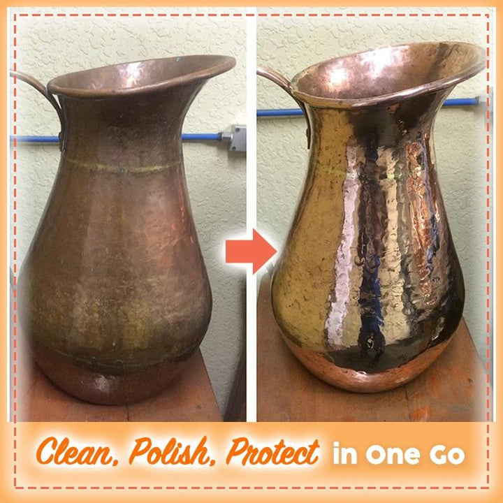 Auto detailing with metal polishing cream, enhancing chrome and metal parts with a brilliant shine.