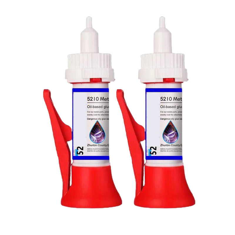 Hand holding a tube of Versatile Multi-Material Instant Repair Adhesive Glue, ready for home repairs