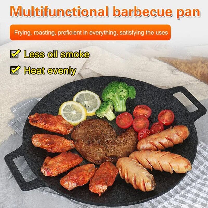 Durable aluminum alloy grill pan, a versatile cooking tool for everyday kitchen use
