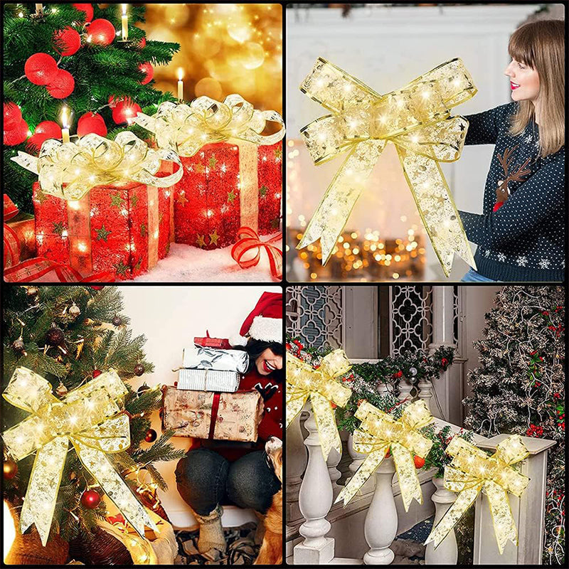 Ribbon LED Christmas lights illuminating a room, creates a cozy and festive atmosphere
