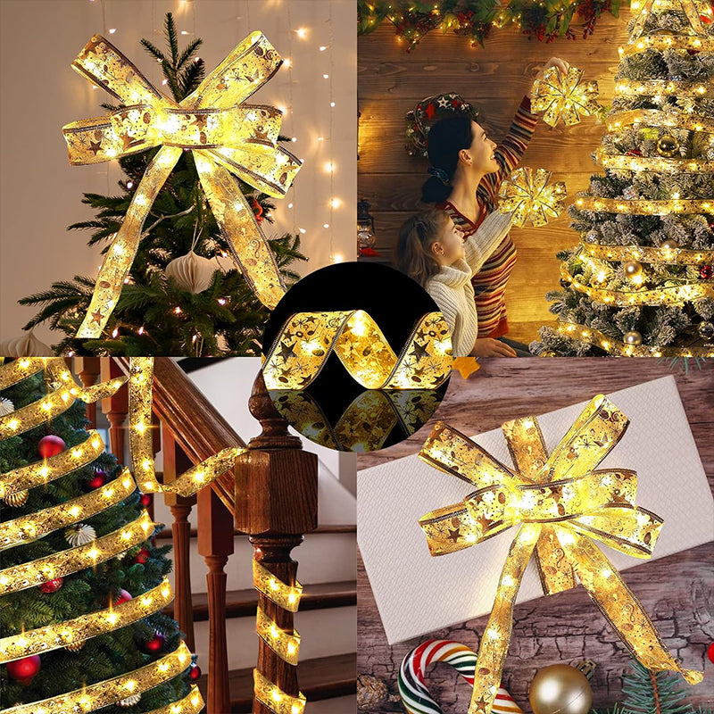 Flexible Ribbon LED lights, easy to shape for unique Christmas tree decoration