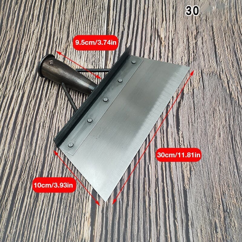 Essential garden and home cleaning tool: Stainless steel versatile shovel.
