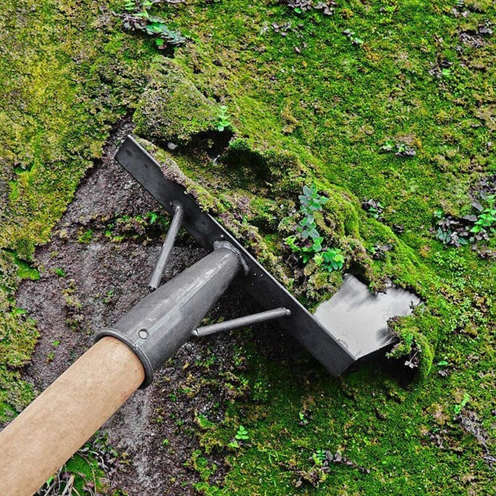 All-purpose stainless steel shovel for garden maintenance & household cleaning.