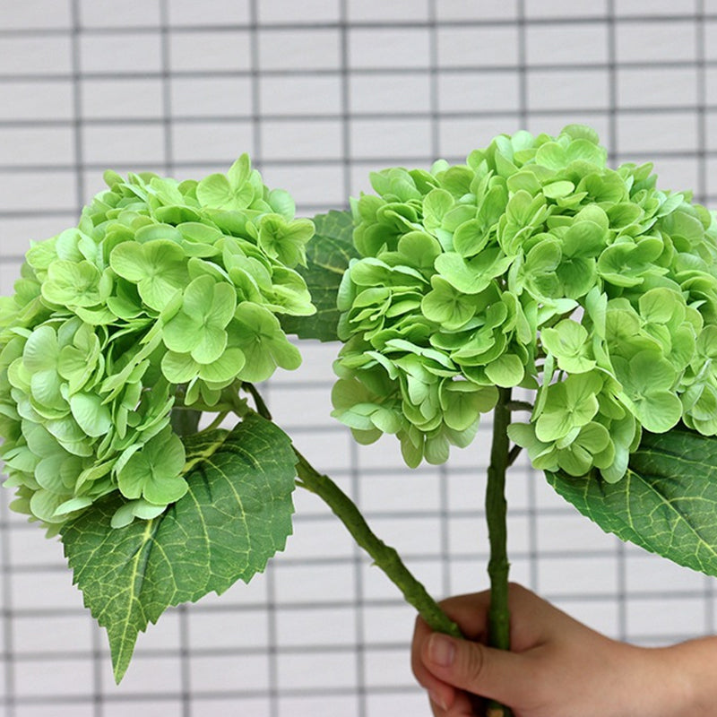 Decorative artificial hydrangea bouquet, an exquisite fake plant for enhancing any indoor or outdoor space.