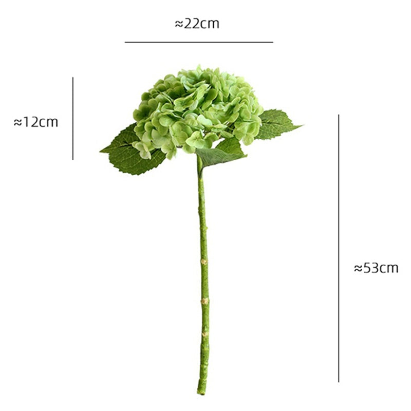 Artificial hydrangea bunch, a versatile fake flower for home decor, garden, or event decoration.