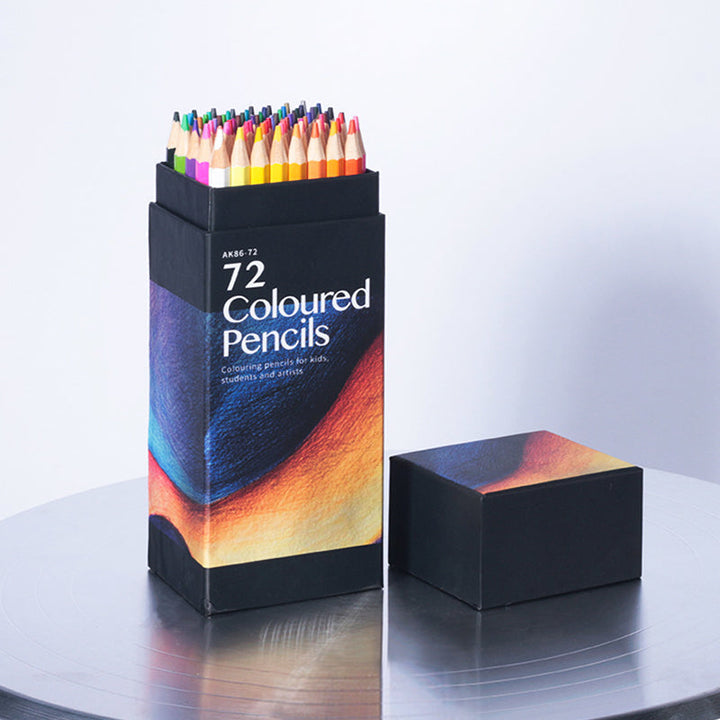 Packaging for Vibrant Artist's Colored Pencil Set, highlighting 'Artist Quality' & 'Vibrant Colors'
