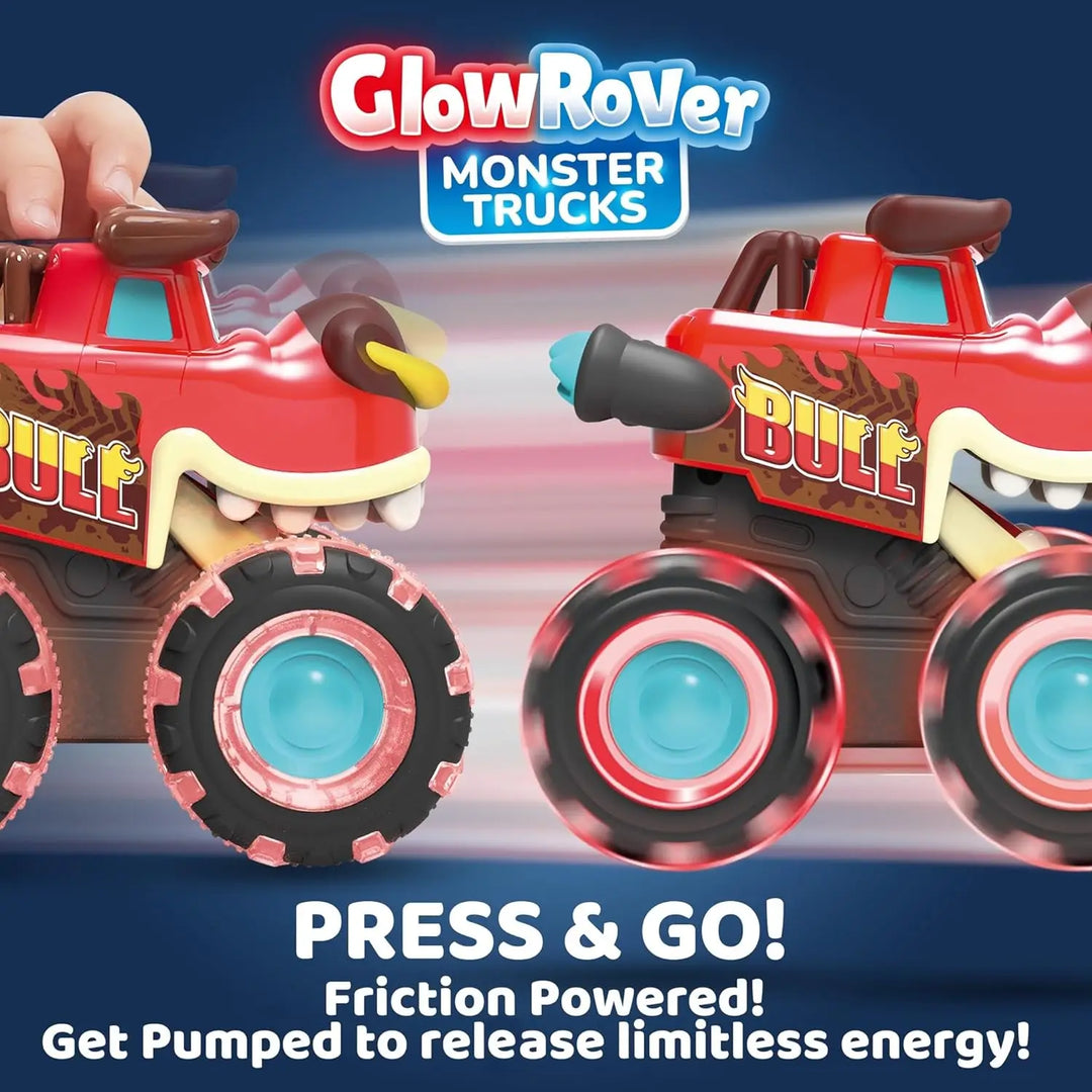 Exciting RoarRoller light-up toy trucks for kids. Just press and go for endless interactive play.