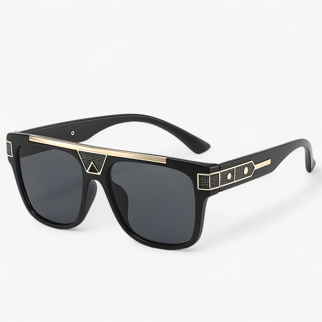 Vintage Aviator Sunglasses with mirrored lenses, perfect for a classic unisex look and UV protection.
