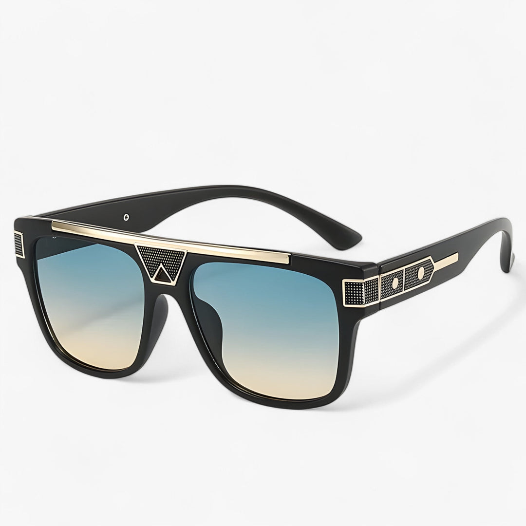 Unisex pilot style aviator sunglasses featuring trendy mirrored lenses and a durable metal frame.