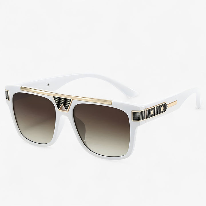 Classic men's and women's aviator sunglasses, featuring reflective mirrored lenses for a vintage appeal.