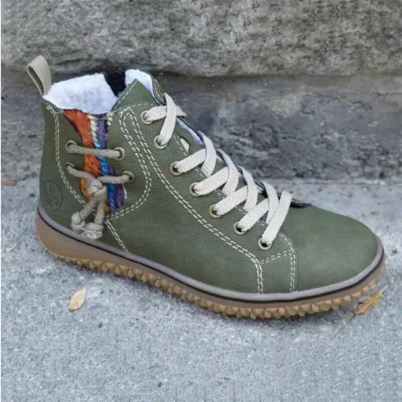 Insulated vintage winter boots, non-slip & warm, perfect for snow & cold outdoor activities for men & women.