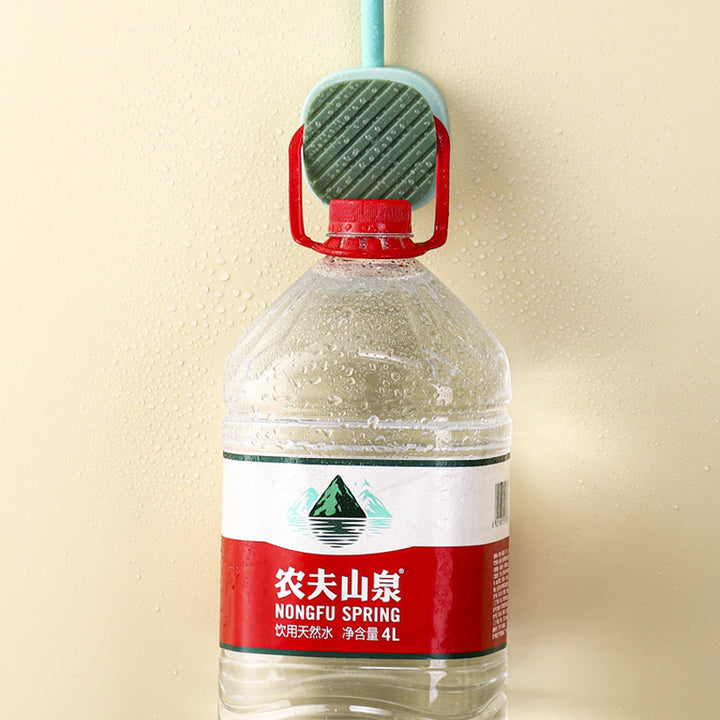 Bathroom storage solution: wall mounted hair dryer caddy with extra compartments for brushes