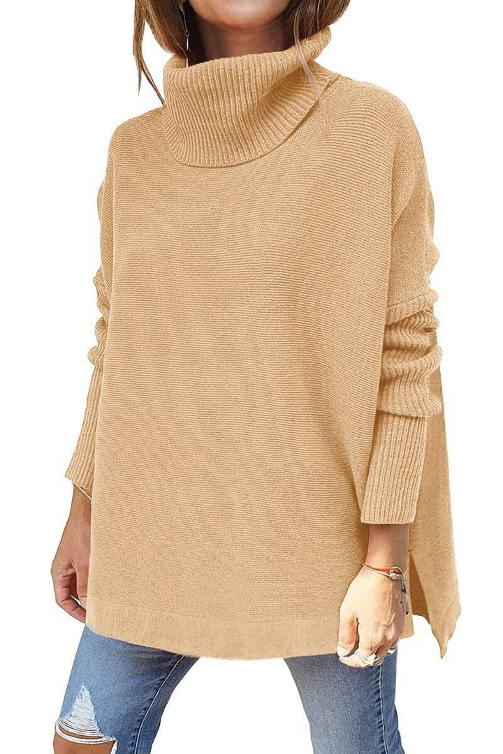 Soft warm women's oversized sweater. A cozy loose-fit pullover, great for casual everyday wear.