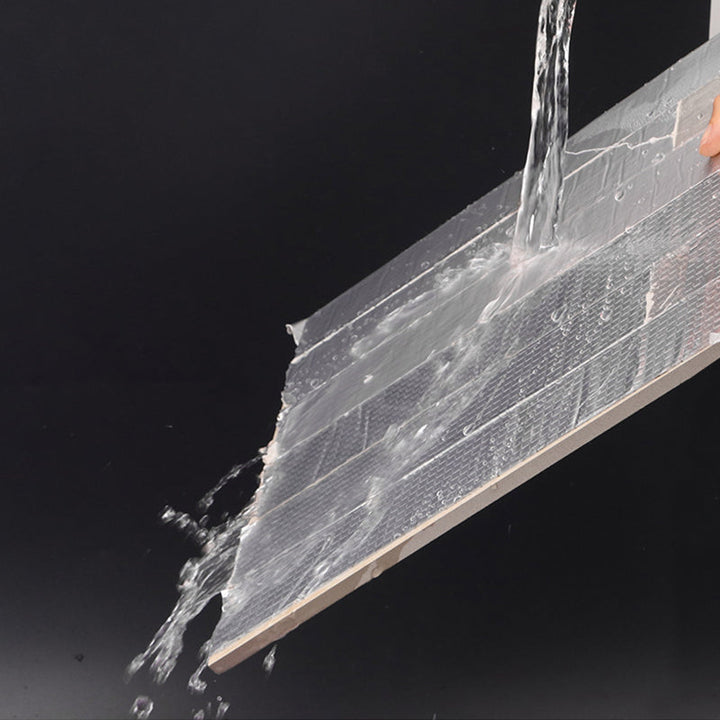 Roll of weatherproof leak repair tape, essential adhesive for quick home and pipe fixes.