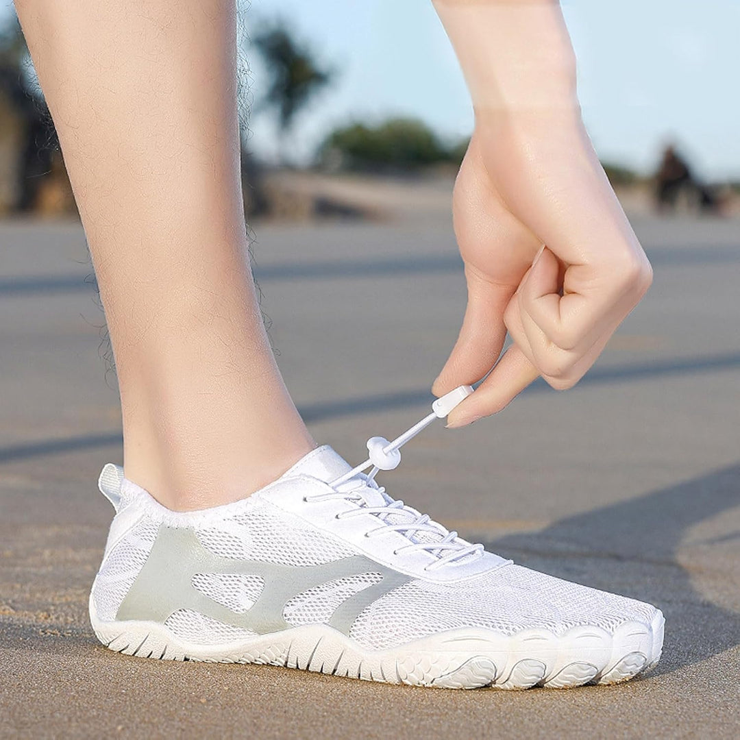 Waterproof orthopedic barefoot shoes for men & women, offering flexible sole & slip resistance for all-weather comfort.