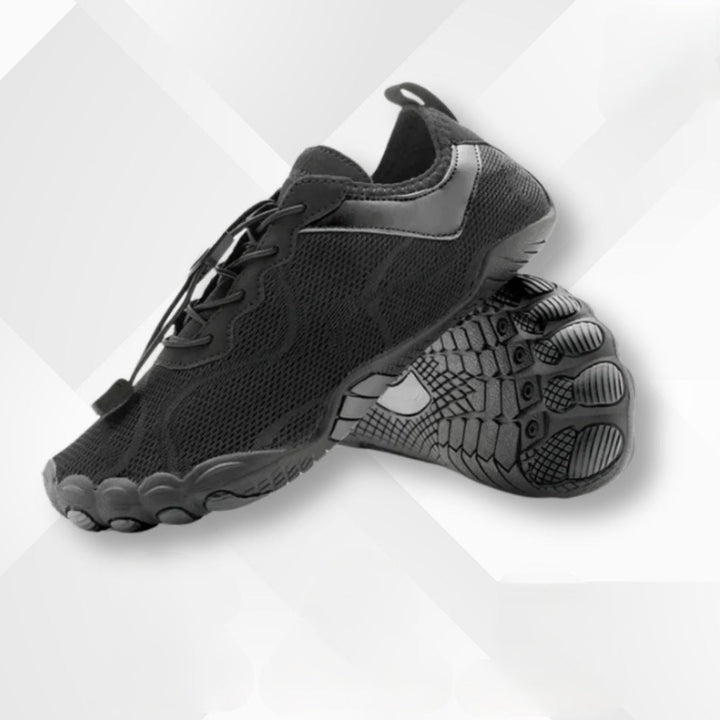 All-weather orthopedic barefoot sneakers with flexible sole & waterproof design for ultimate comfort & support.