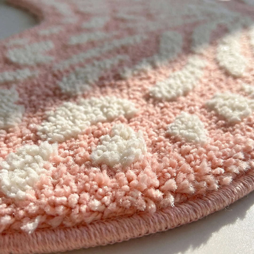 Elegant Butterfly Accent Rug, Flowique statement piece with unique wavy pattern, ideal for modern home decor.