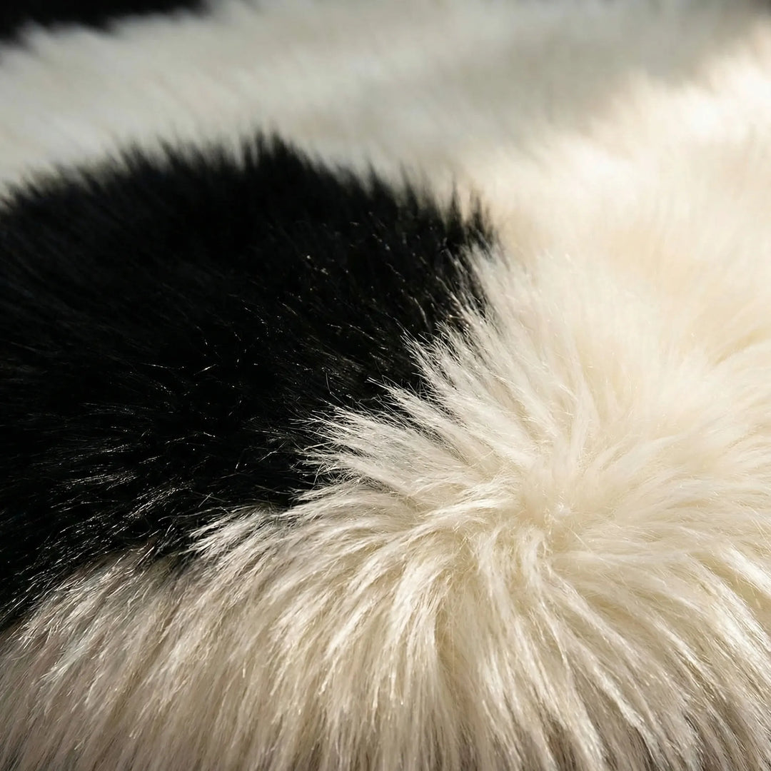 Cute panda nursery rug, soft plush animal print accent rug for kids' rooms & small spaces.