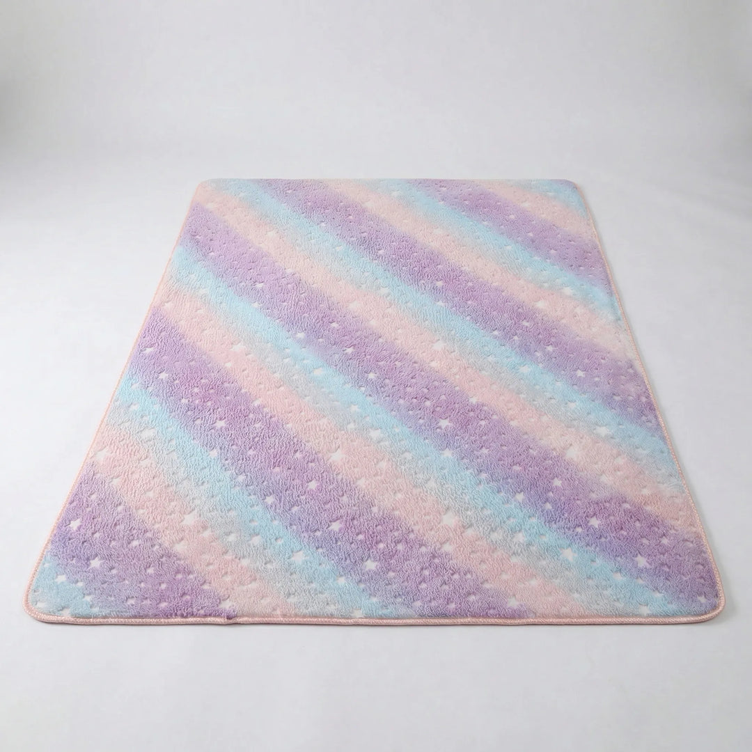 Star pattern area rug for kids' room or living room, bringing whimsical celestial decor.