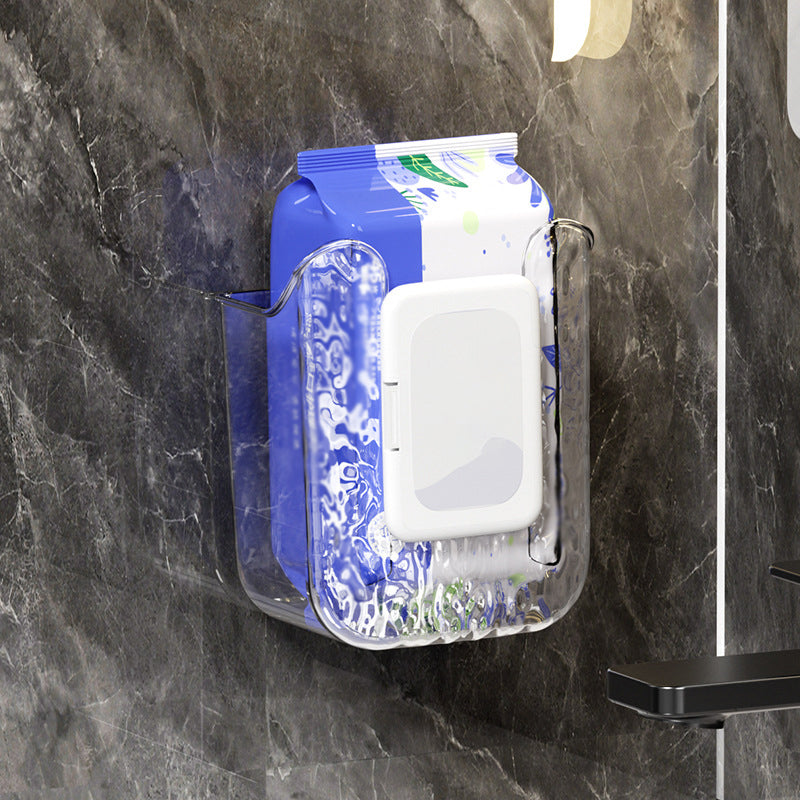 Empty kitchen wipes dispenser box, ready for installation and home organization