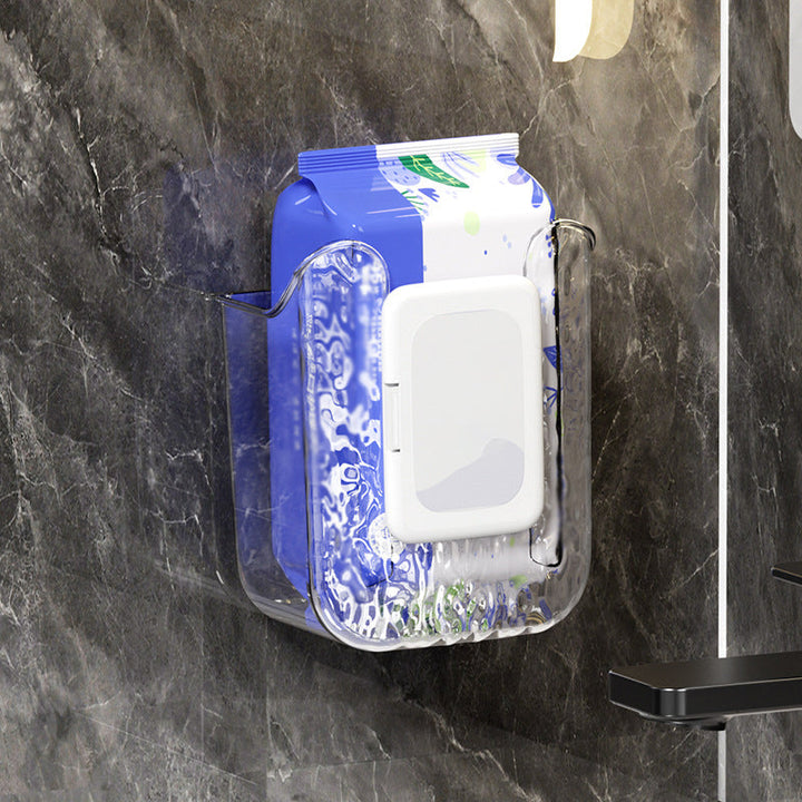 Empty kitchen wipes dispenser box, ready for installation and home organization
