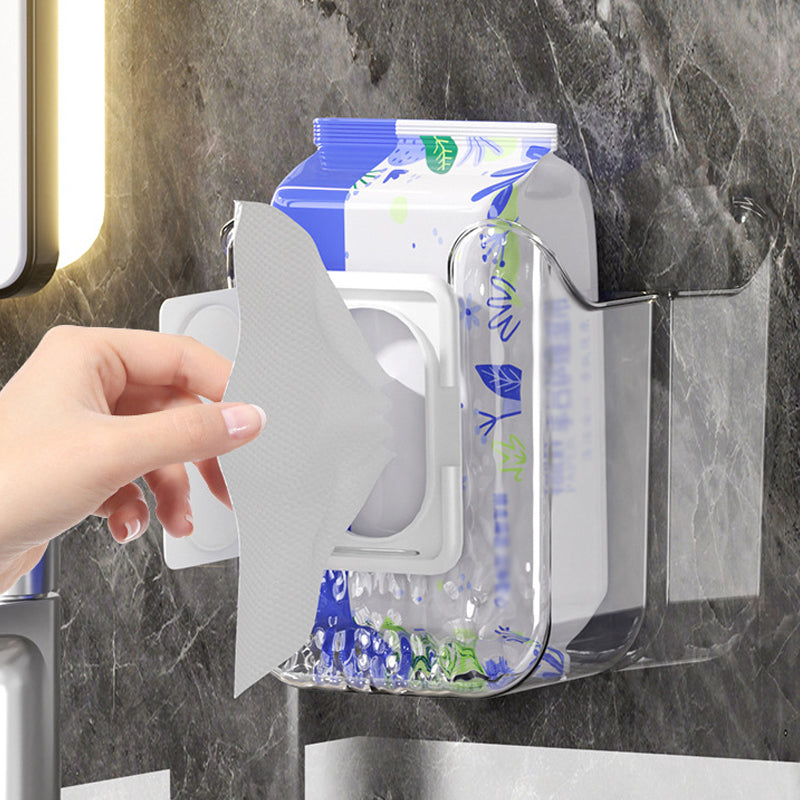 Kitchen wipes dispenser box mounted under a cabinet, keeping counters clutter-free