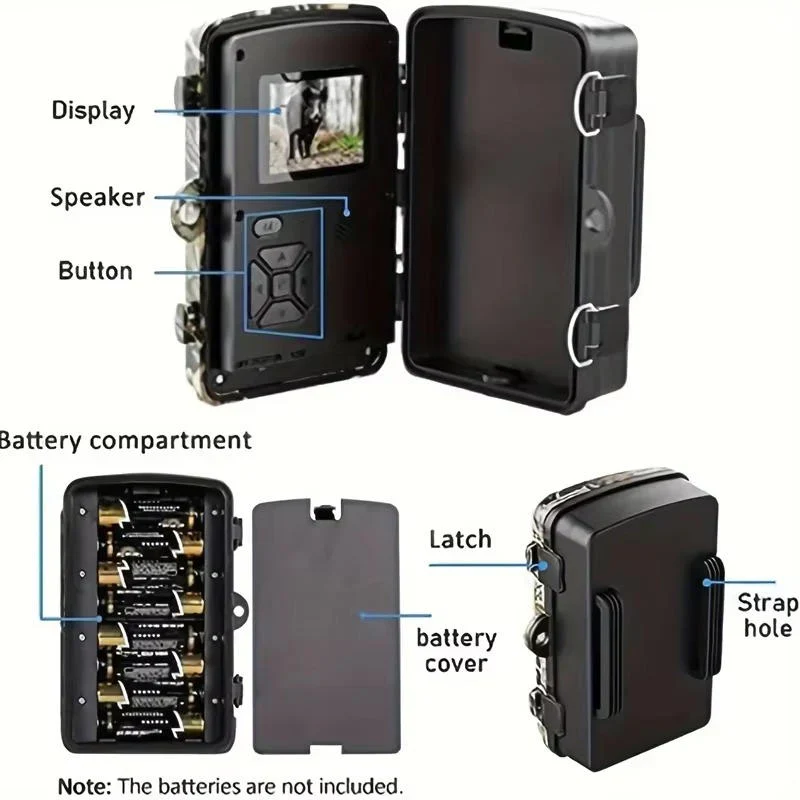 Rugged, waterproof wildlife camera with advanced night vision for reliable outdoor animal monitoring.