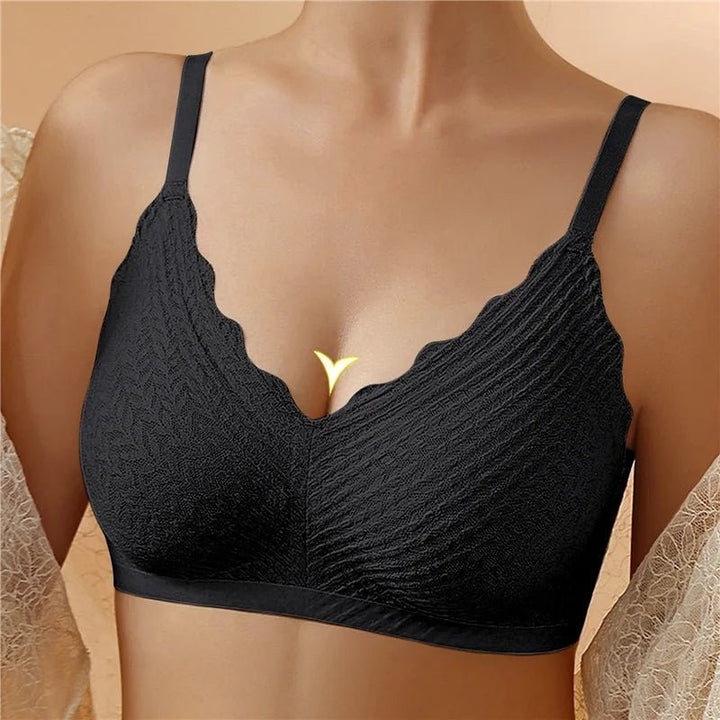 Wire-free comfort bra for women, offering natural lift & support, perfect for everyday wear.