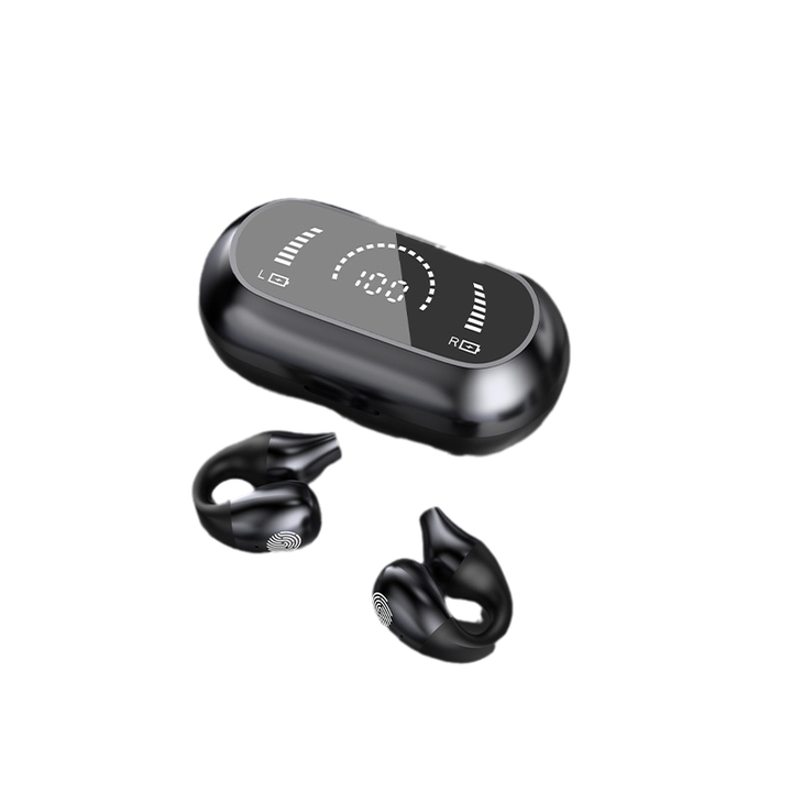 Bone conduction technology headset, showing the innovative audio delivery system.