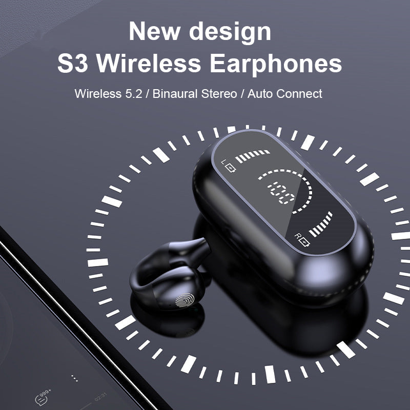 Open-ear bone conduction headphones, a Bluetooth headset for safe listening outdoors.