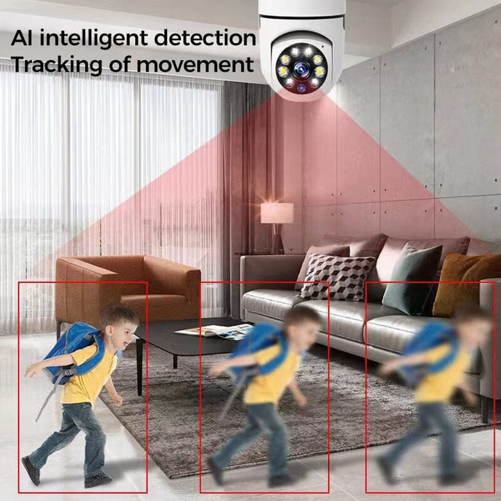 Wireless security light bulb camera, ensuring home safety with smart features