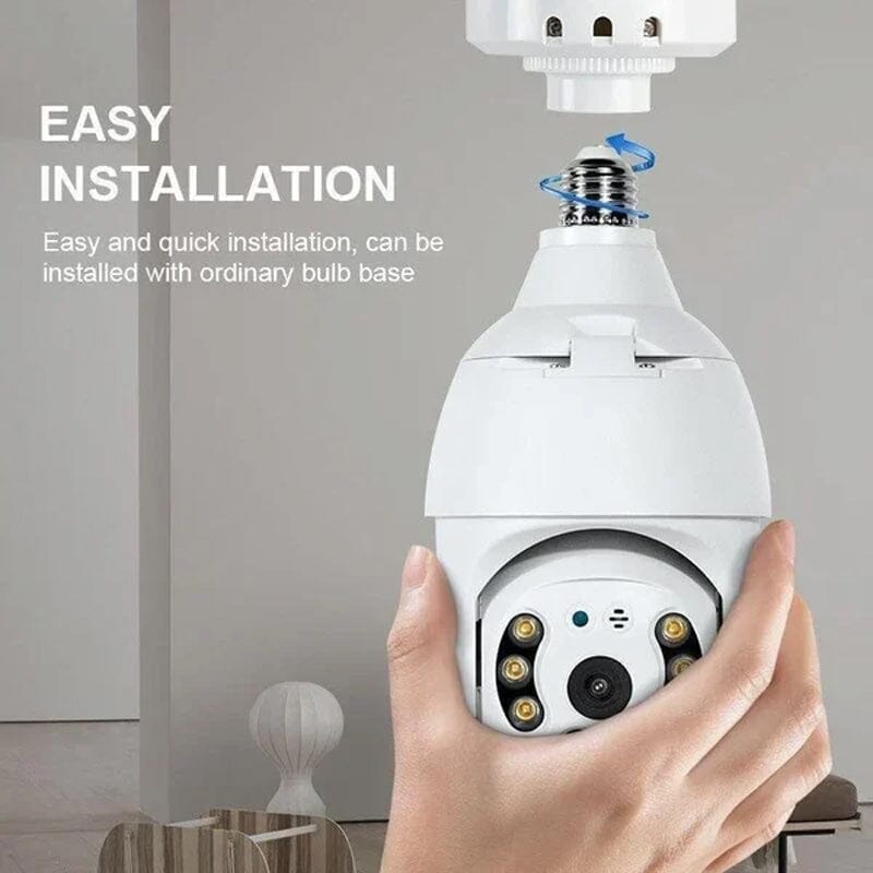 360° view WiFi light bulb camera, perfect for discreet home surveillance