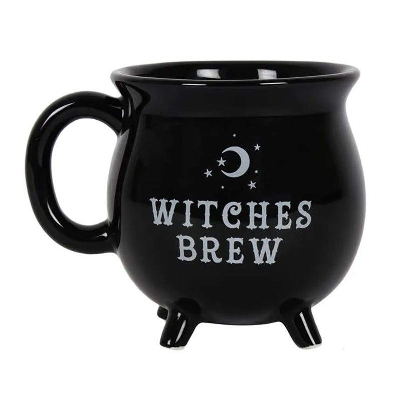 Conceptual shot of a Witchy Cauldron Mug with steam, suggesting a warm and magical Halloween drink