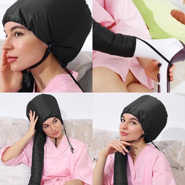 Close-up of a pink mesh plopping cap, designed for defined curls and less frizz