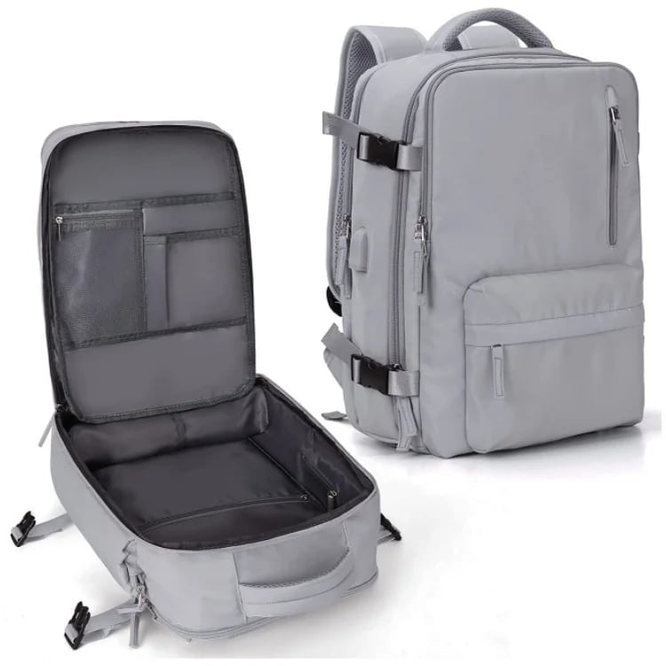 Women's 35L weekender travel backpack, versatile as a shoulder bag, waterproof & anti-theft.