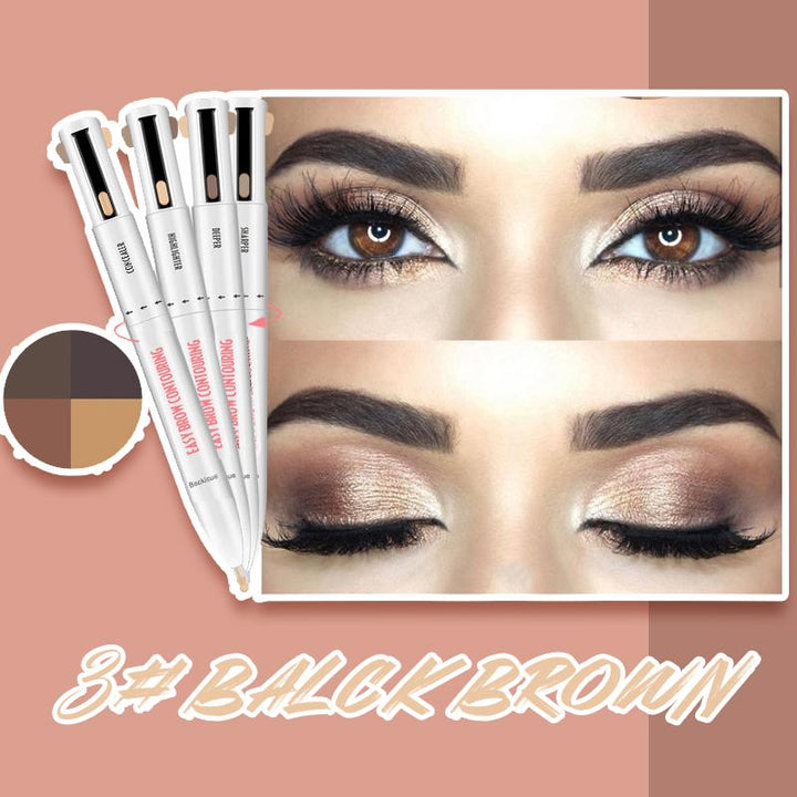 Waterproof eyebrow pen, ideal for consistent, long-lasting brow makeup contouring