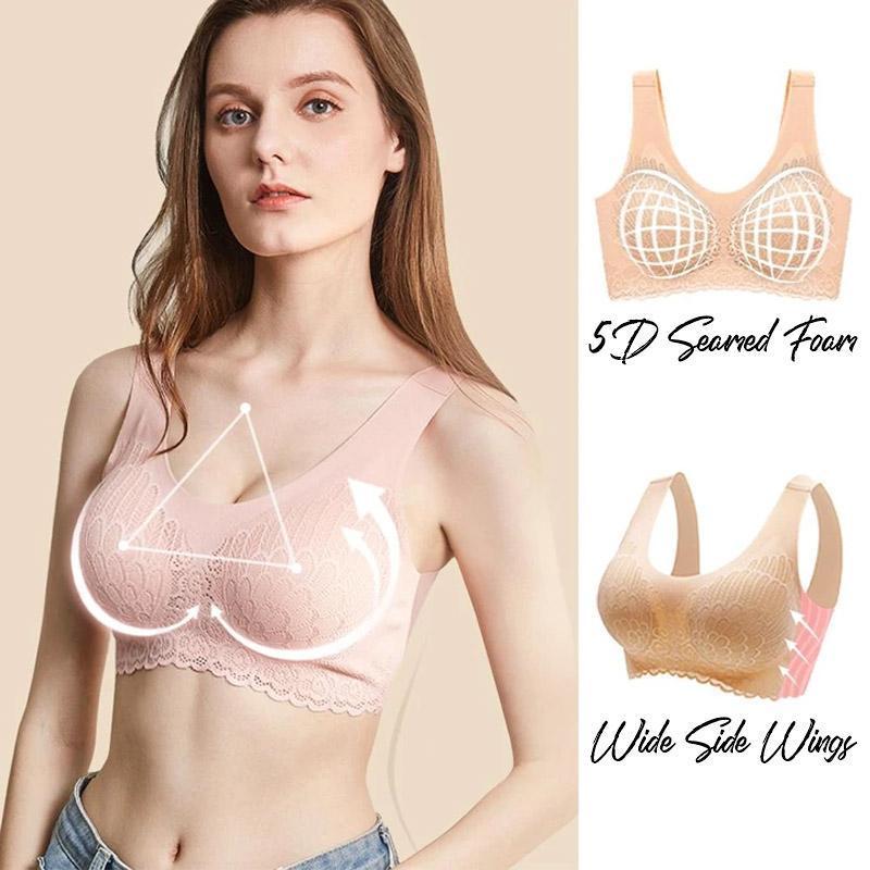 Black 5D Wireless Contour Lift Bra, latex & seamless design for ultimate comfort and support