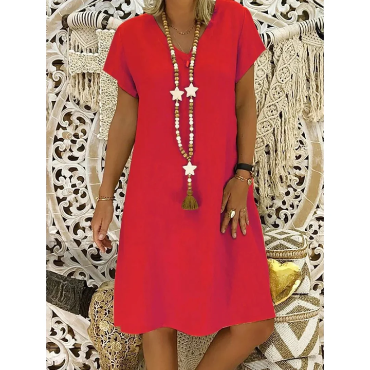 Relaxed fit women's Adelaide casual dress, comfortable for summer and everyday wear. Includes plus size options.