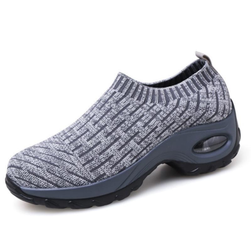 Close-up of the cushioning and support in Women's Comfort Walking Shoes for active lifestyles
