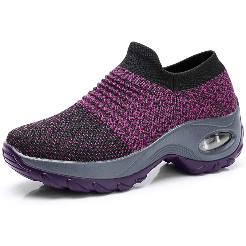 Versatile women's sneakers with arch support, great for both casual outings & light athletic use.