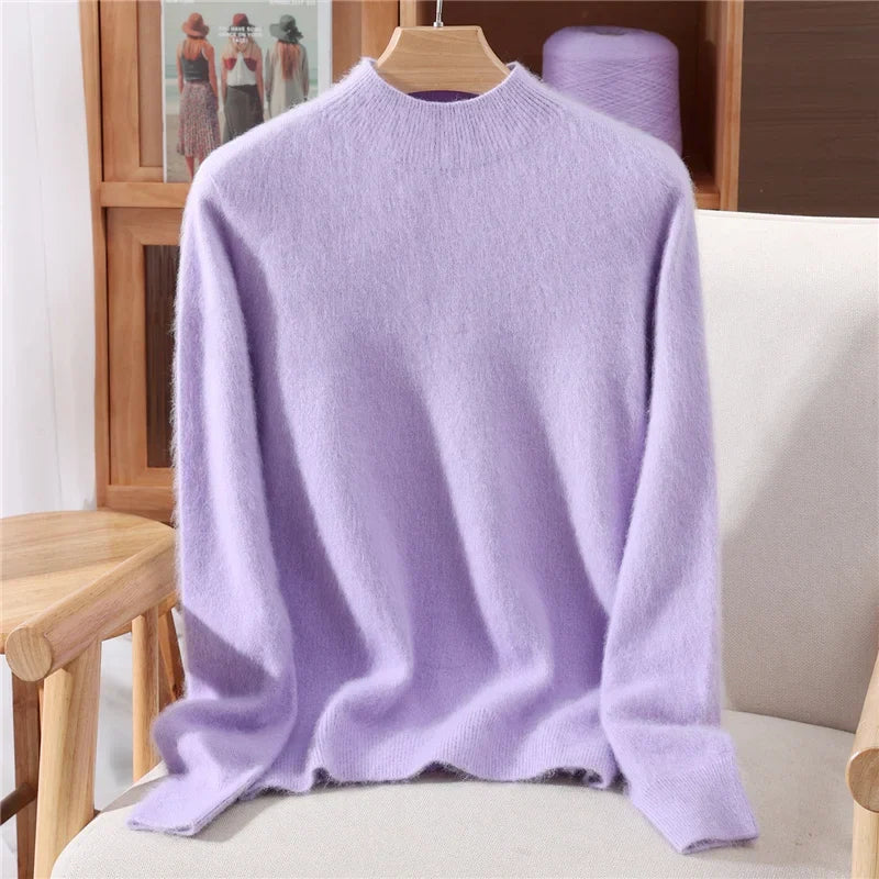 Relaxed fit women's Aurielle pullover sweater, incredibly soft and comfortable for ultimate autumn and winter coziness.