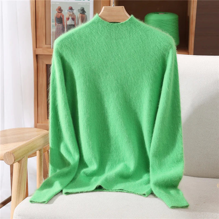Versatile women's soft pullover sweater, great for layering. Enjoy its comfortable, relaxed fit all winter long.