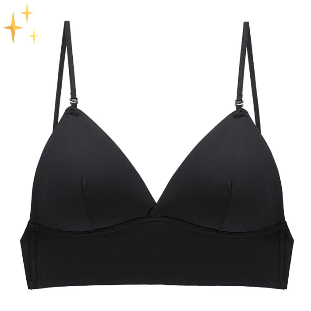 Comfortable women's backless deep U bra, seamless design perfect for low-cut formal gowns.