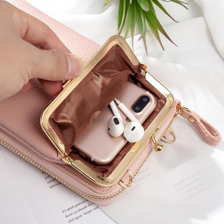 Stylish women's mini crossbody bag, perfect for phones, with a long adjustable strap for versatile wear