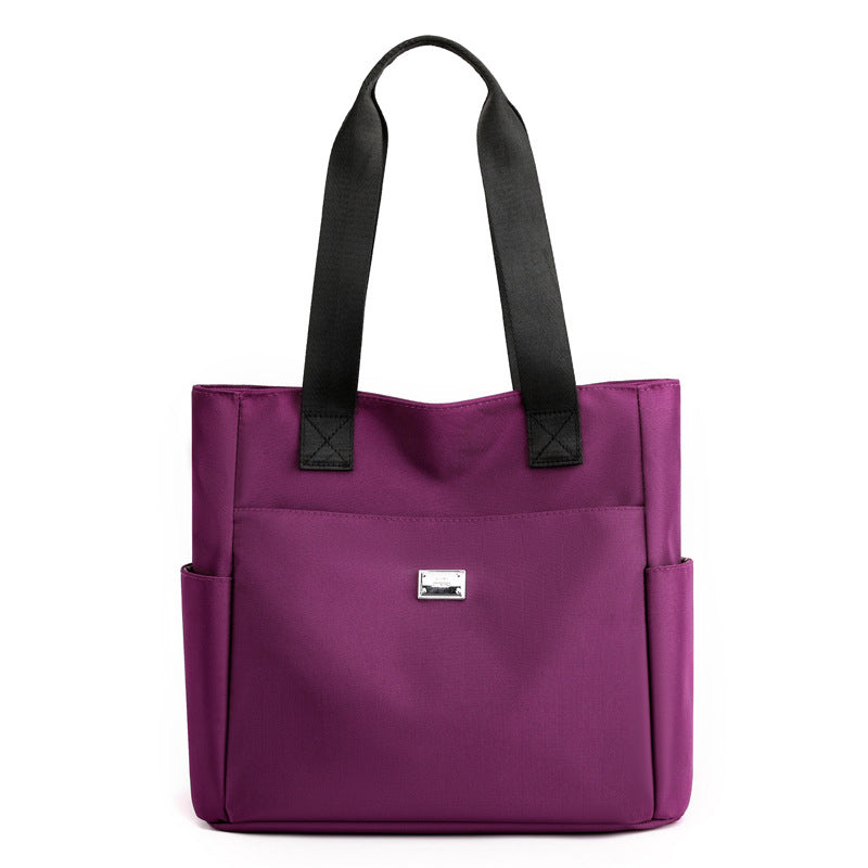 Women's waterproof nylon bag with many pockets, suitable for business, travel & daily essentials
