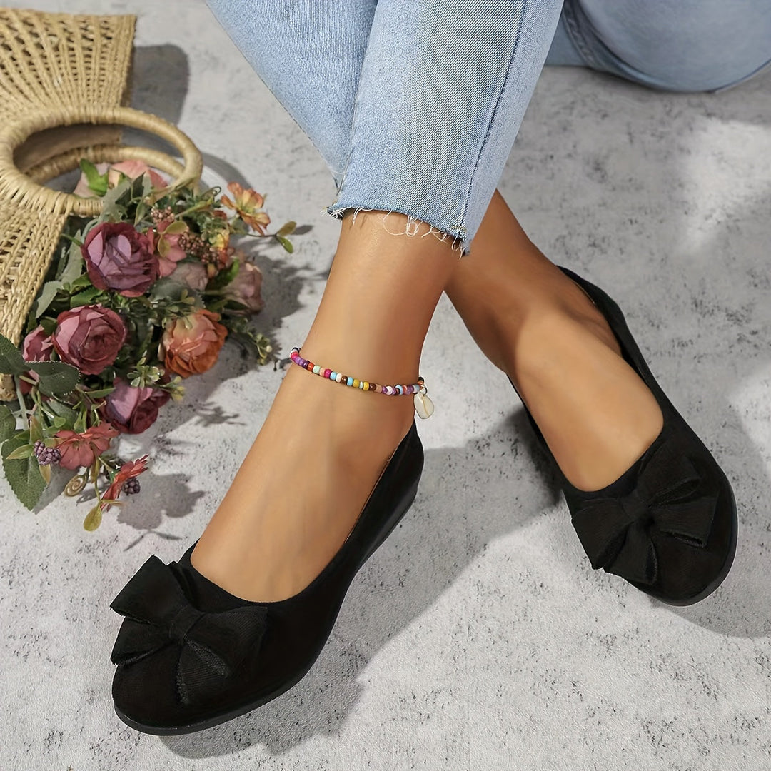 Brown orthopedic daily wear flats for women with arch support.